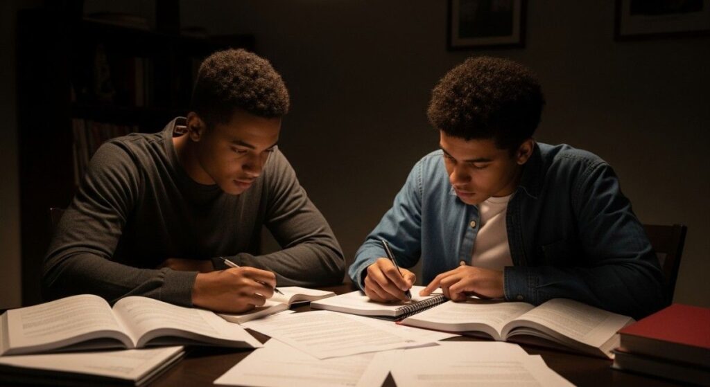 Students preparing for SAT Rhetorical Synthesis