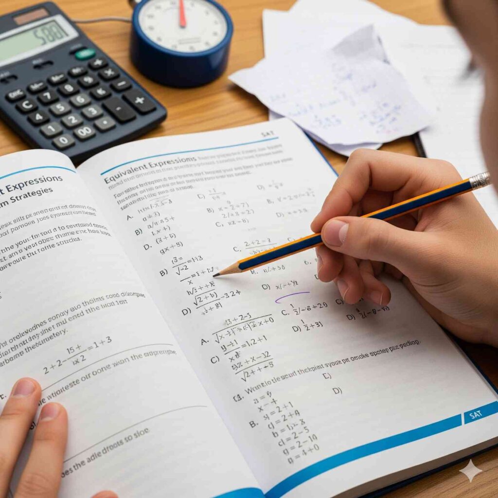 Mastering Equivalent Expressions on the SAT Medium Strategies